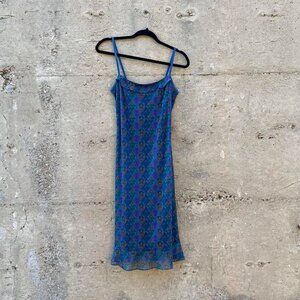 vintage 00s floral midi dress